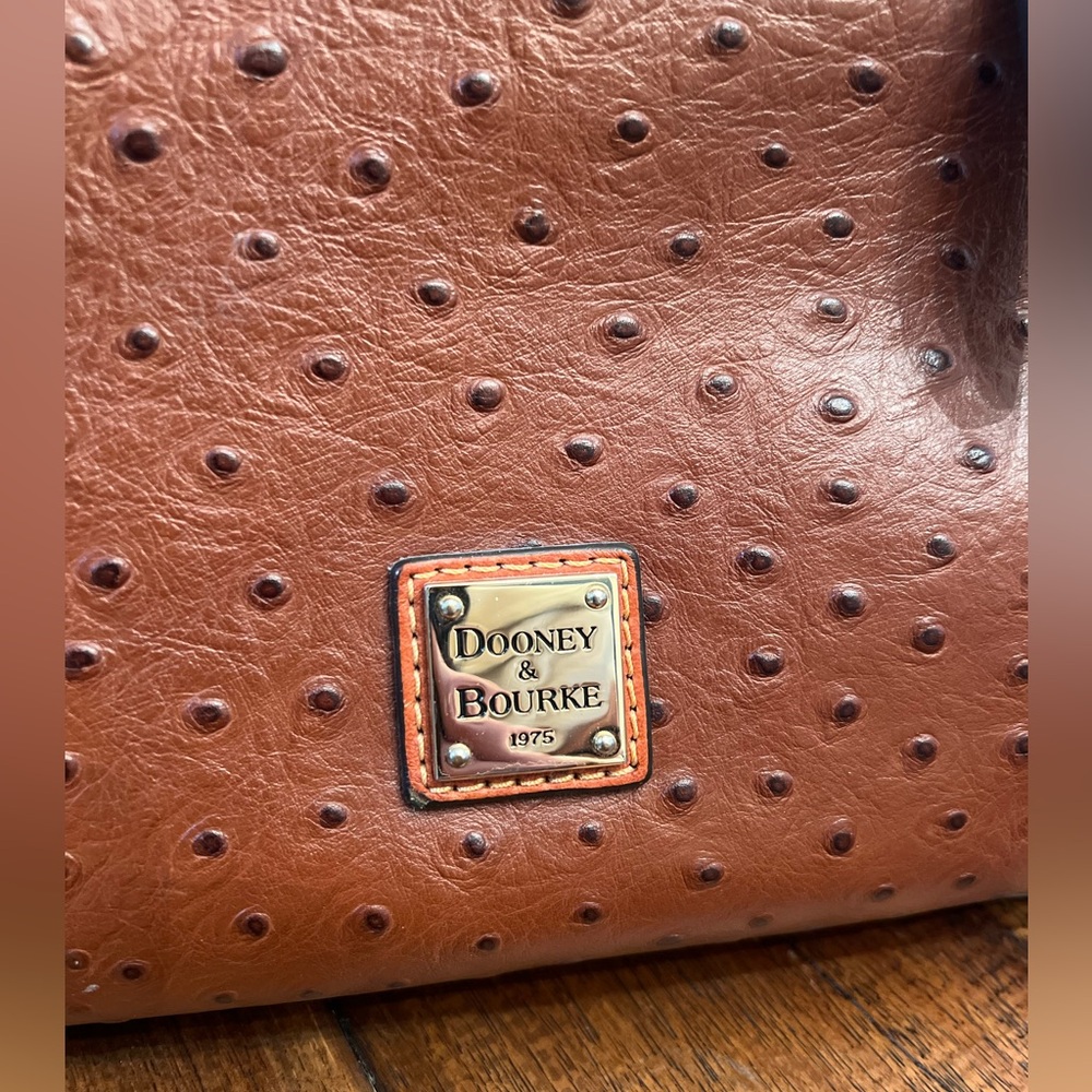 Dooney & Bourke| Domed Ostrich Satchel - Picture 3 of 11